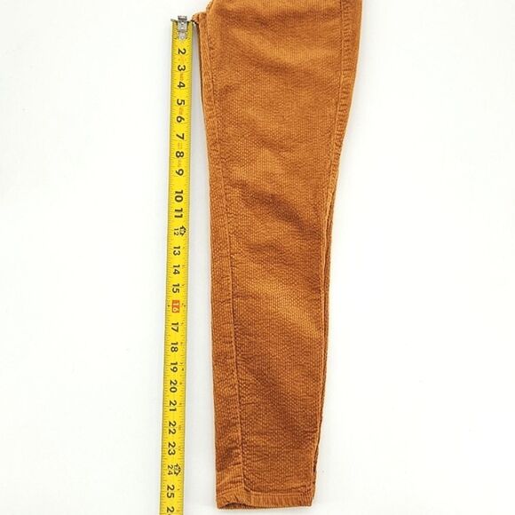 Paige Pants Size 26 Womens Marigold Orange Corduroy Hoxton Ankle Skinny - Picture 10 of 15